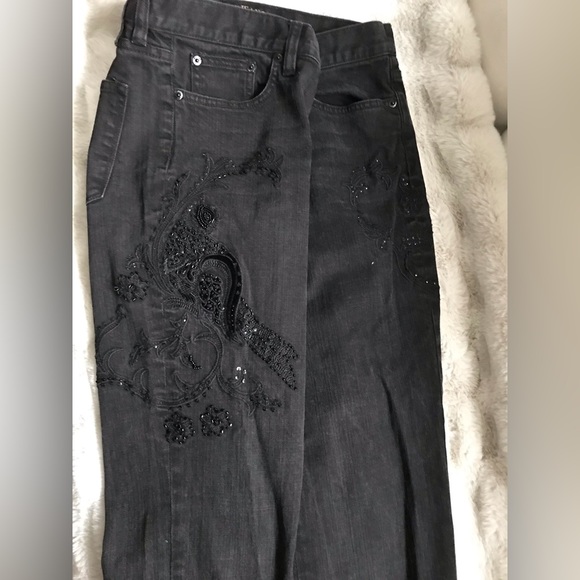 Ralph Lauren Premium Beaded Embroidered Jeans - Picture 2 of 9